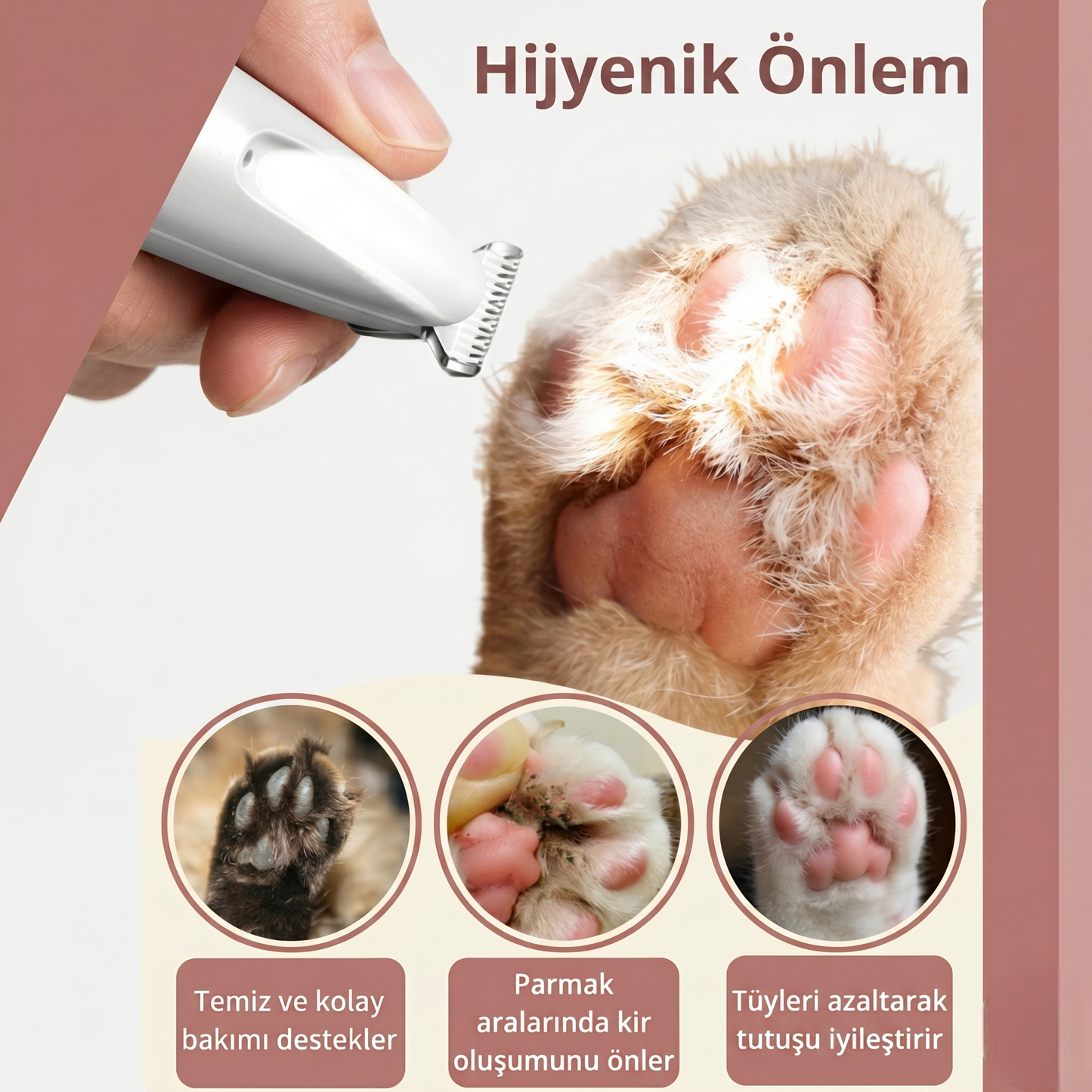 PatiMo™ Kedi Bakım ve Traş Makinesi