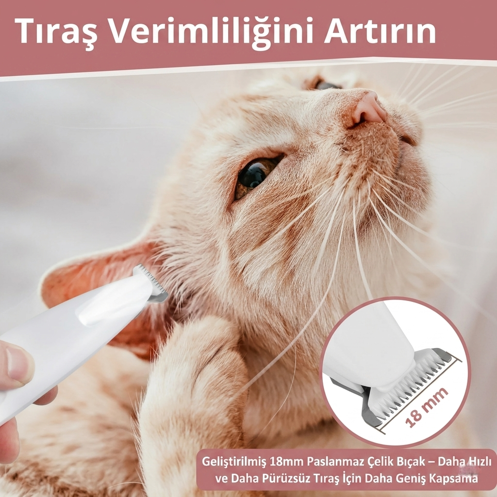 PatiMo™ Kedi Bakım ve Traş Makinesi